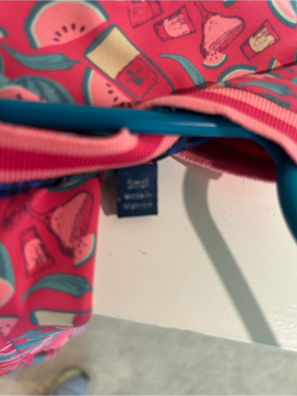 William Murray Golf Coral Pink & Teal Watermelon-Print Sleeveless Dress - Picture 8 of 11